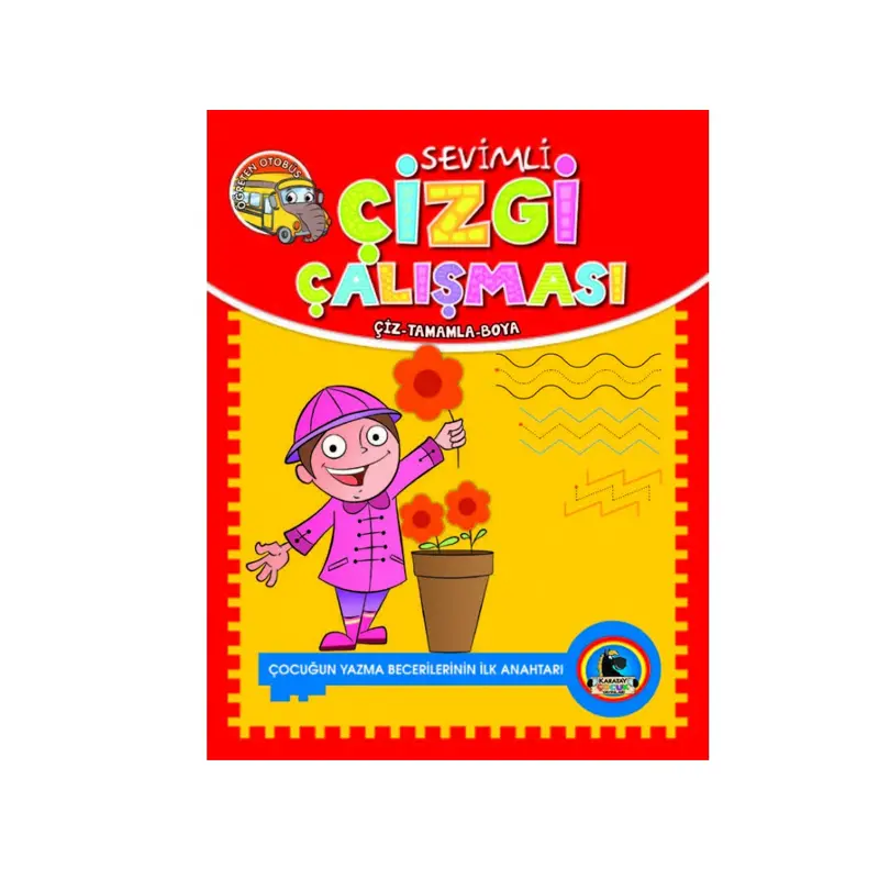 4E Karatay Yayınevi Sevimli Çizgi Çalışması Kitap