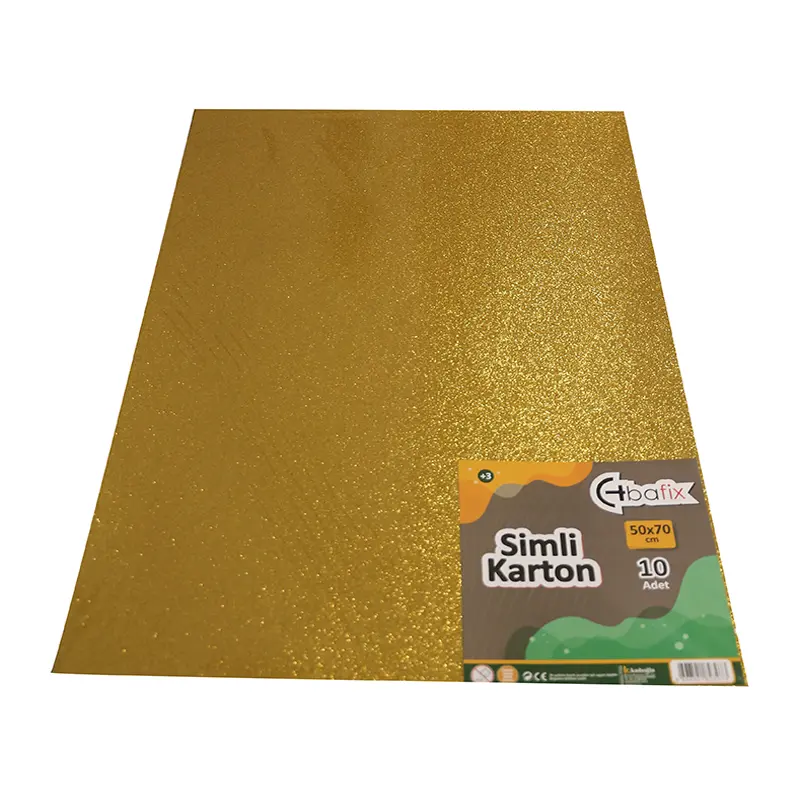 Bafix Simli Karton Altın (Gold) 50x70cm 10 Lu Paket