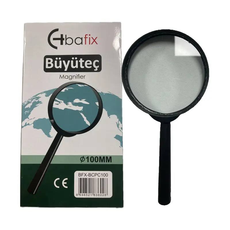 Bafix BCPC100 Plastik Çerçeveli Cam Büyüteç 100mm 10 Lu Paket