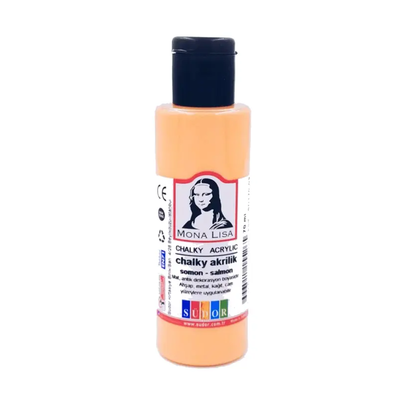 Mona Lisa SD170-03 Chalky Akrilik Boya 70 ML Somon x 12 Li Kutu