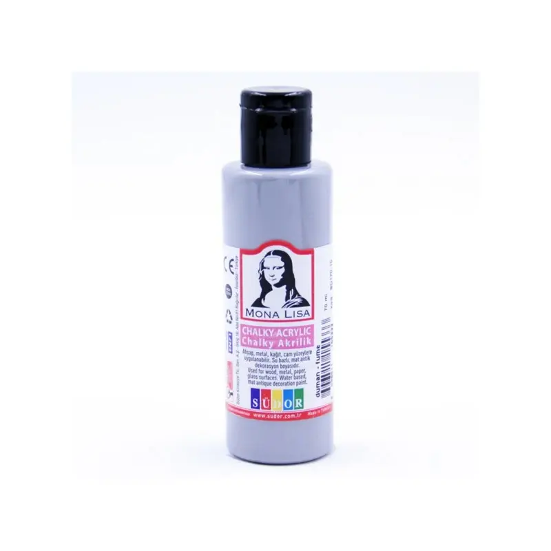 Mona Lisa SD170-10 Chalky Akrilik Boya 70 ML Duman (Füme) x 12 Li Kutu