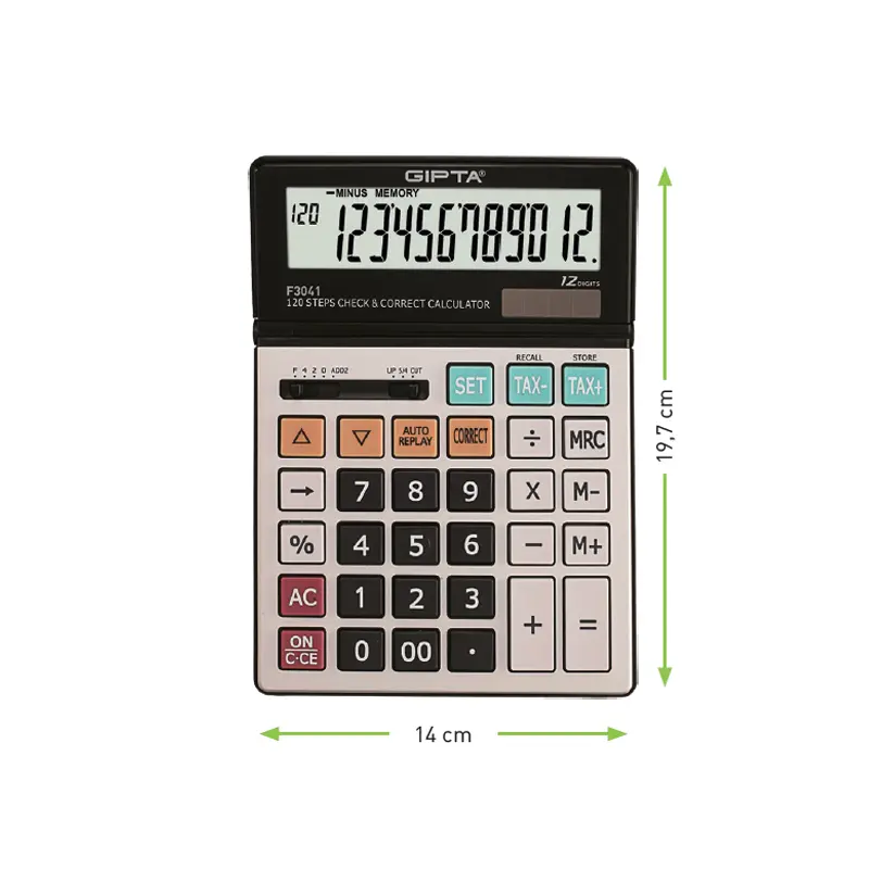 Gıpta F3041 Masaüstü Hesap Makinesi 12 Hane