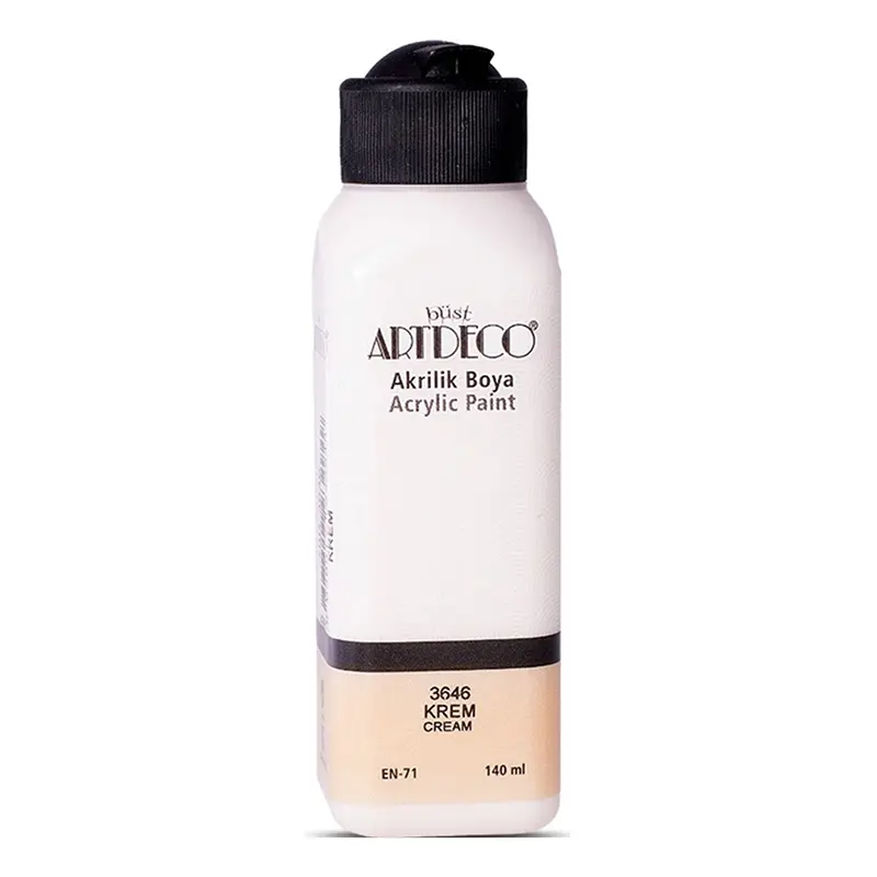 Artdeco 3646 Akrilik Boya 140 ML Krem x 12 Li Kutu