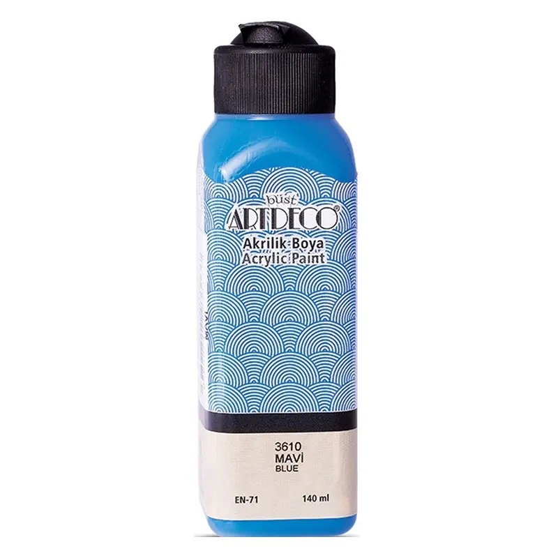 Artdeco 3610 Akrilik Boya 140 ML Mavi x 12 Li Kutu