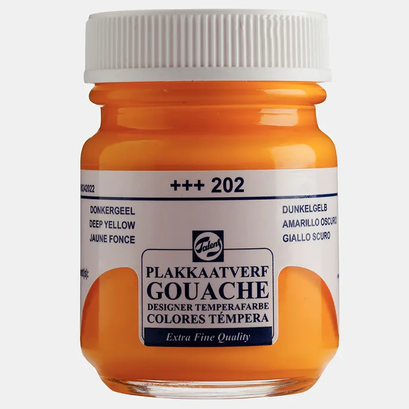 Talens 202 Guaj Boya Koyu Sarı 16 ML x 10 Lu Paket