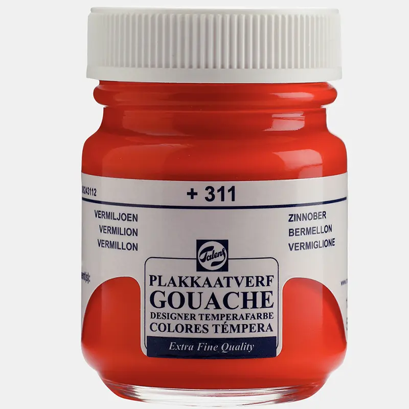Talens 311 Guaj Boya Vermiyon Kırmızı 16 ML x 10 Lu Paket