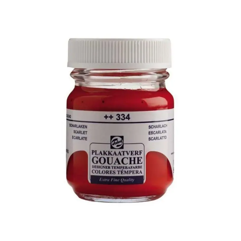 Talens 334 Guaj Boya Scarlet Kırmızı 16 ML x 10 Lu Paket