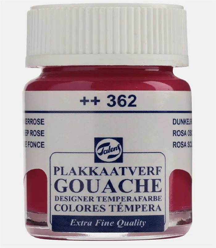 Talens 362 Guaj Boya Deep Rose 16 ML x 10 Lu Paket