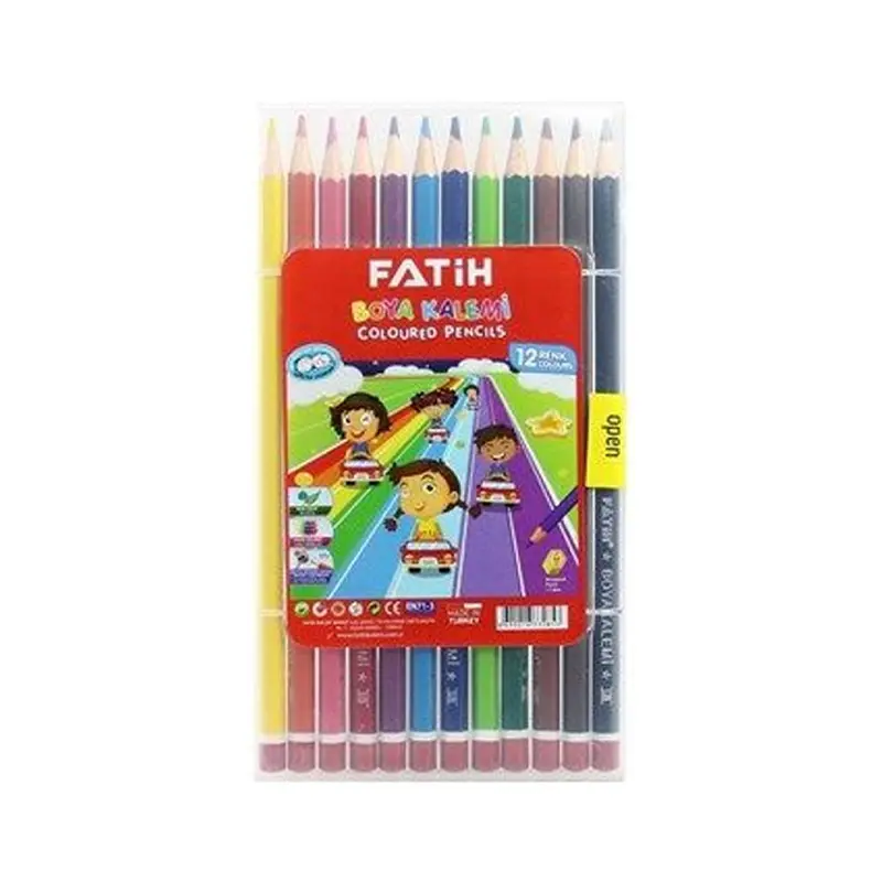 Fatih 33285 Çantalı Tam Boy Kuru Boya 12 Renk