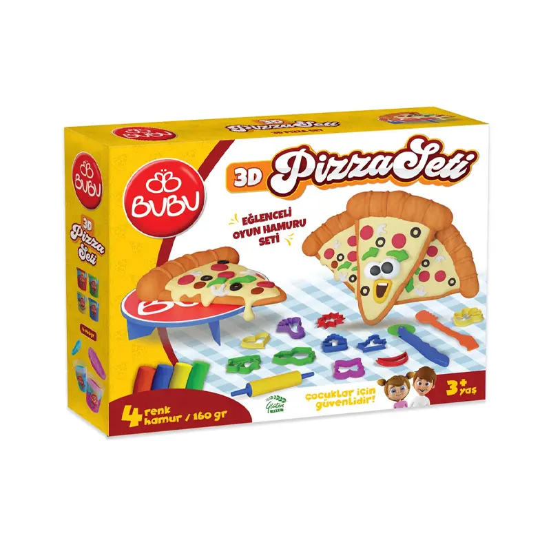 Bu-Bu OH0011 Oyun Hamuru Pizza Seti