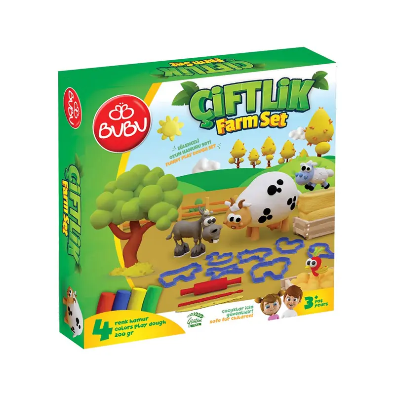 Bu-Bu OH0017 Oyun Hamuru Çiftlik Seti