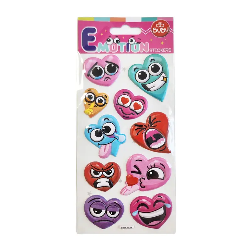 Bu-Bu SWP-3001 Emotions Puffy Stickers 9x21cm Kalpler