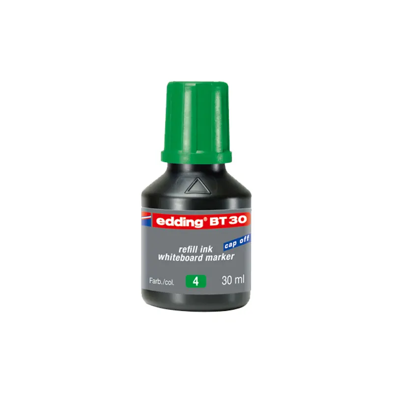 Edding BT30 Damlalıklı Tahta Kalem Mürekkebi 30 ML Yeşil 10 Lu Kutu