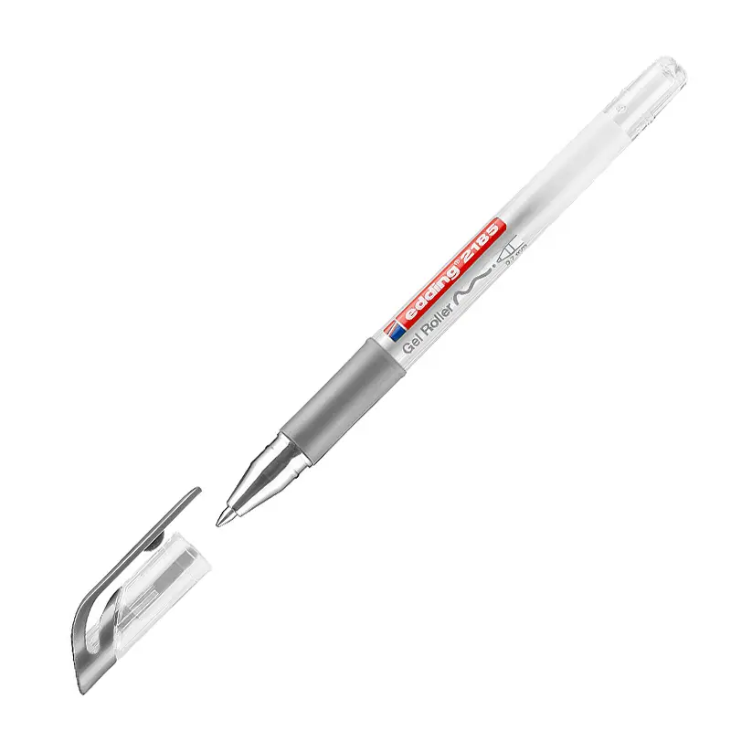 Edding 2185 Cristal Jel Roller Kalem Gümüş 10 Lu Kutu