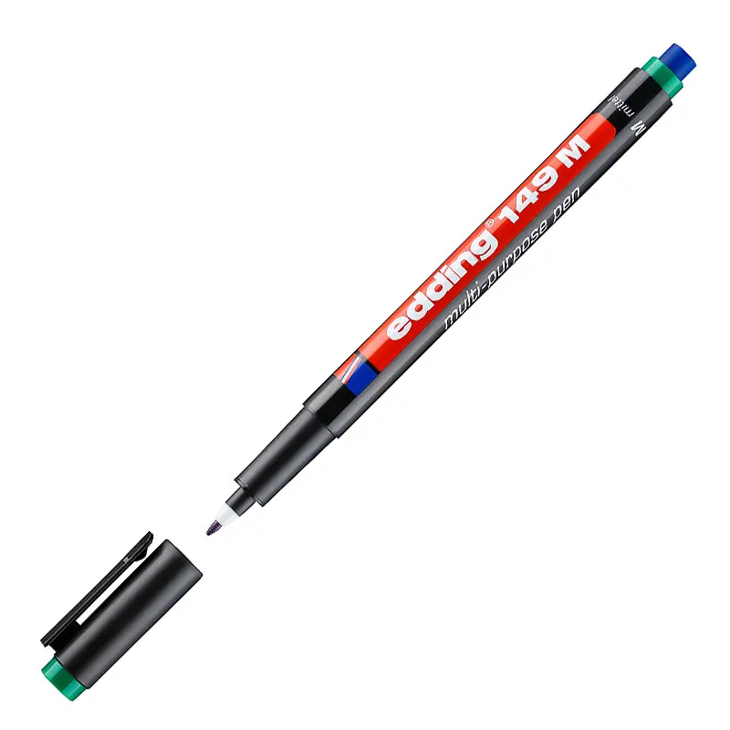 Edding 149M Permanent Asetat Kalemi (M) Seri 1.0mm Yeşil 10 Lu Kutu