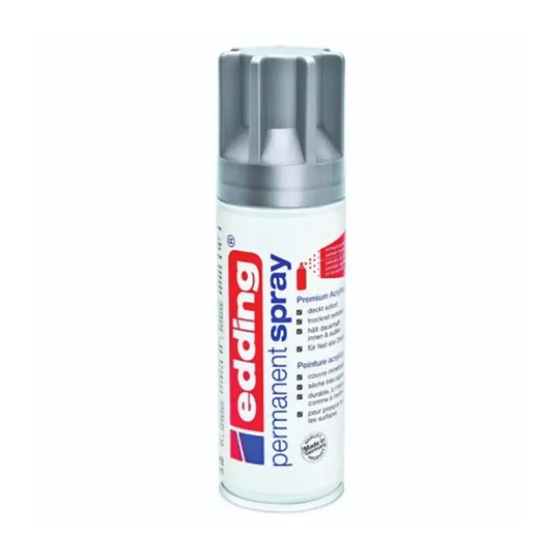 Edding 923 Permanent Akrilik Spray Mat Silver 6 Lı Paket