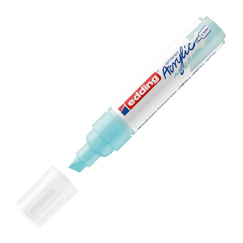 Edding 5000 Kalın Uçlu Akrilik Markör 5-10 mm Pastel Mavi 5 Li Paket