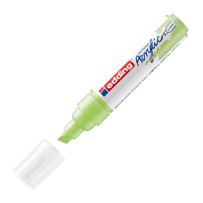 Edding 5000 Kalın Uçlu Akrilik Markör 5-10 mm Pastel Yeşil 5 Li Paket