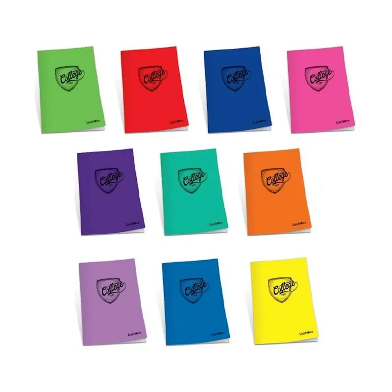 Çınar 76011 College Dikişli Plastik Kapak Defter 40 Yaprak A4 Kareli x 12 Li Paket