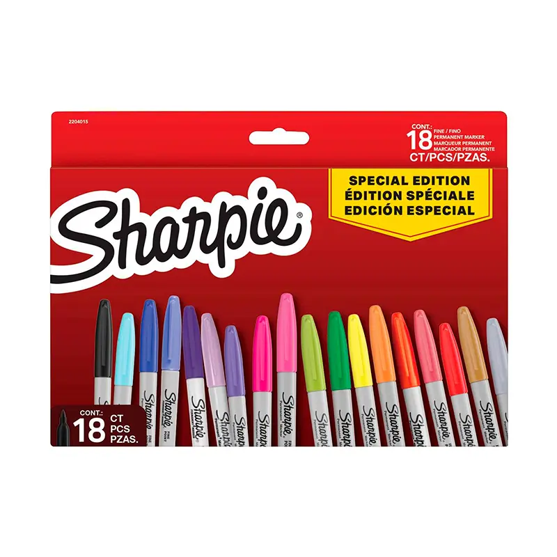 Sharpie 2204015 Permanent Fine Markör 18 Renk