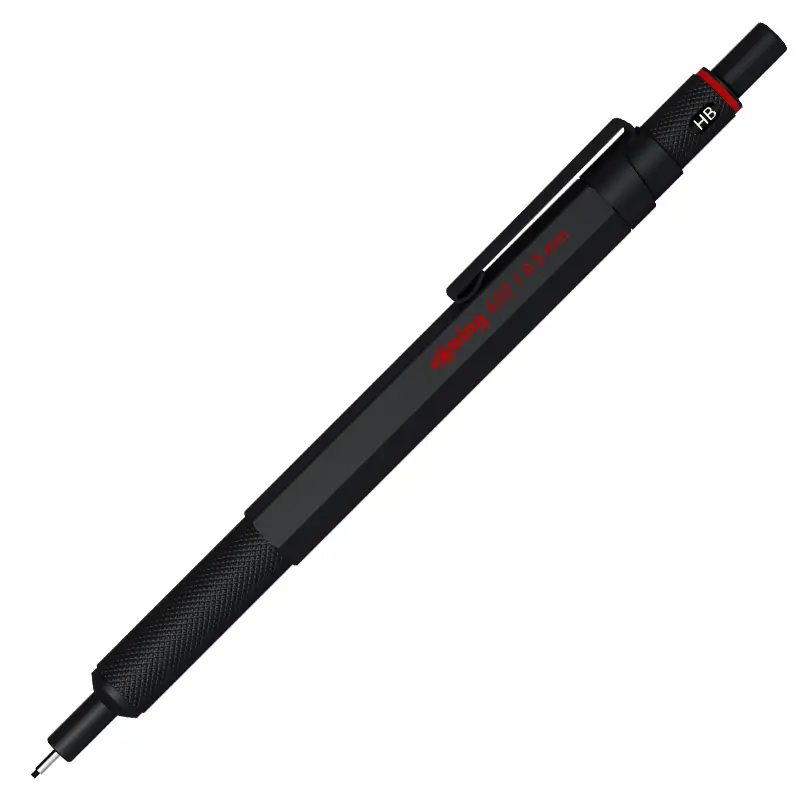 Rotring 1904443 Versatil Kalem 600 Siyah 0.5mm