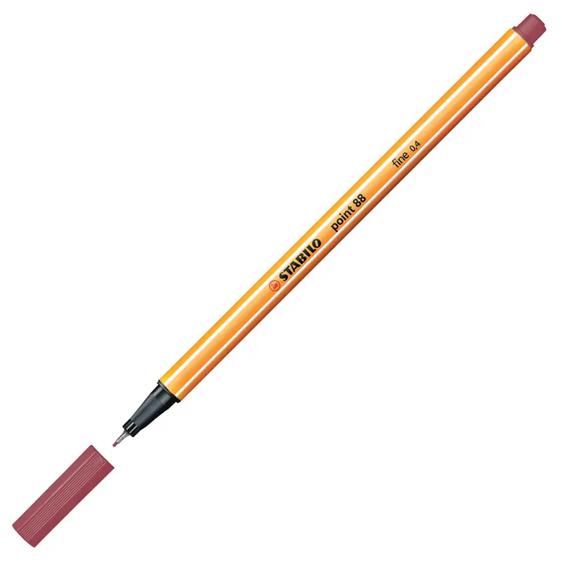 Stabilo 88/19 Point 88 Keçe Uçlu İnce Kalem 0.4mm Vişne Çürüğü x 10 Lu Kutu