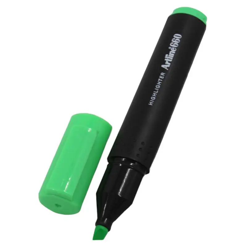 Artline EK-660 Kesik Uç Fosforlu Kalem 1.0-4.0mm Pastel Yeşil x 12 Li Kutu