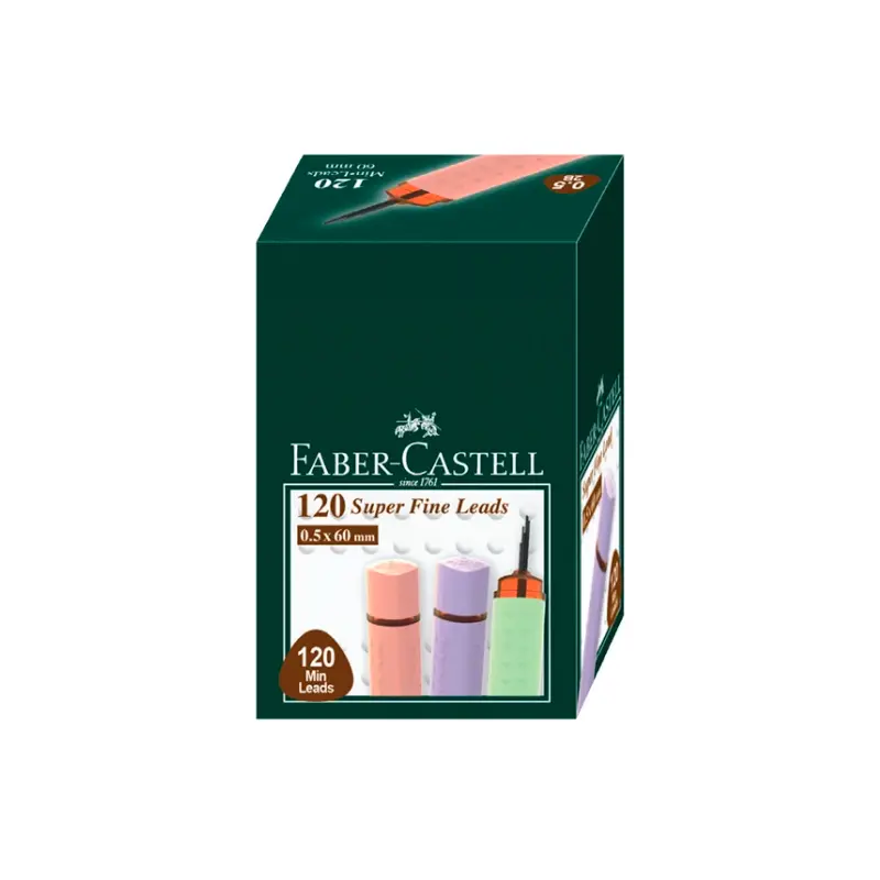 Faber-Castell Grip Soft Kurşun Kalem Ucu (Min) Bordo 0.5mm 120 Li Tüp x 12 Li Kutu
