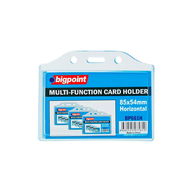 Bigpoint BP661H Çok Amaçlı Soft Yatay Kart Kabı 85mm x 54mm x 5 Li Paket