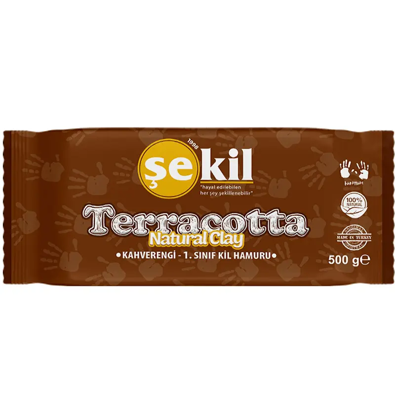 Şekil Seramik Hamuru Terracotta Kahverengi 500 Gr.