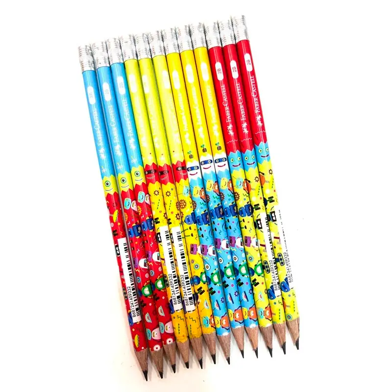 Faber-Castell 5244000072 Kurşun Kalem Silgili Robot 2B x 72 Li Paket