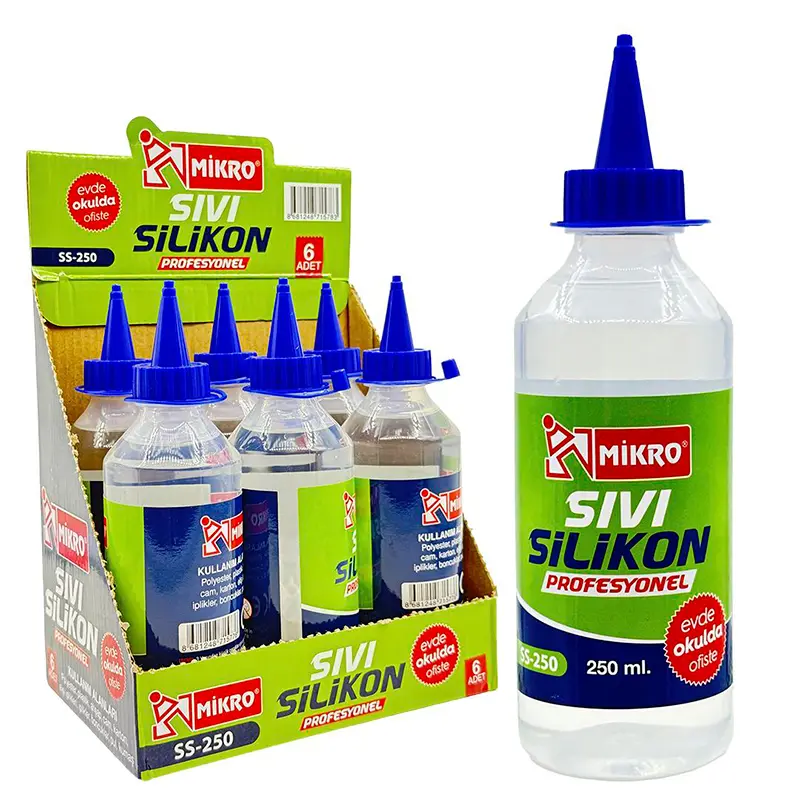 Mikro SS-250 Sıvı Silikon 250 ML x 6 Lı Kutu