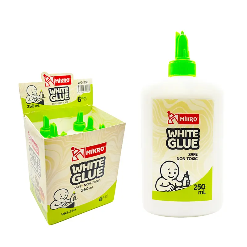 Mikro WG-250 White Glue Beyaz Tutkal 250 ML x 6 Lı Kutu