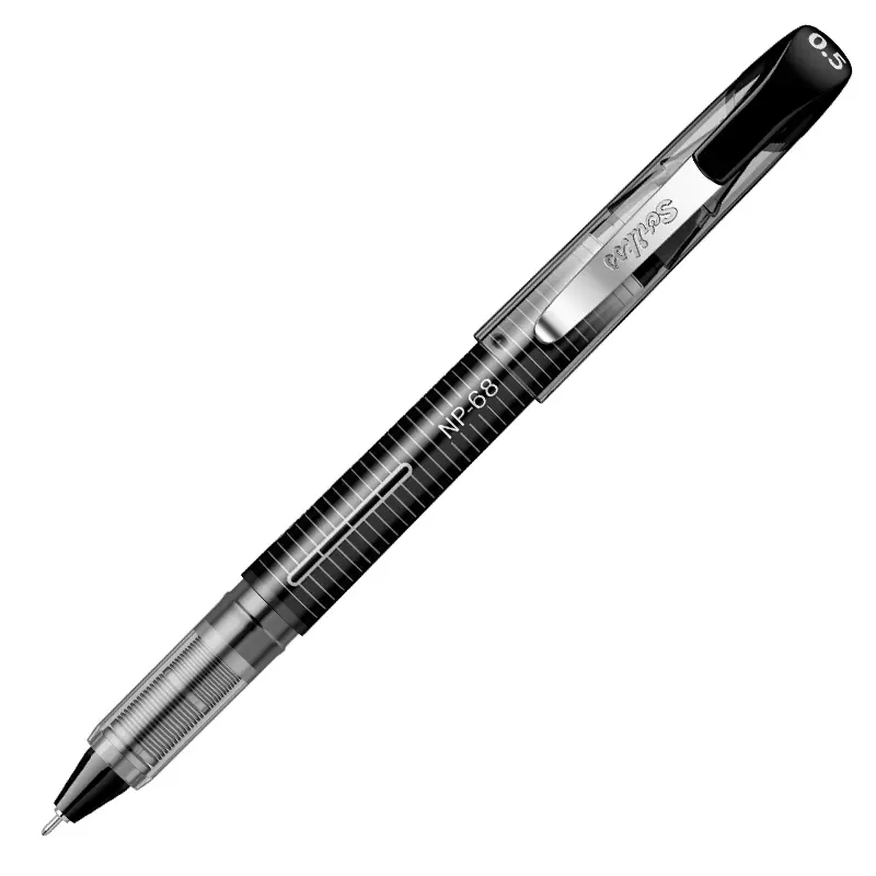 Scrikss NP-68 Needle Point Su Bazlı İğne Uç Roller Kalem 0.5mm Siyah x 12 Li Kutu