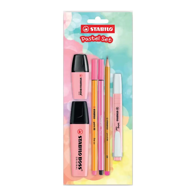 Stabilo 70/129-6 Fosforlu Kalem Tek Renk Pastel Set Pembe 6 Lı Paket
