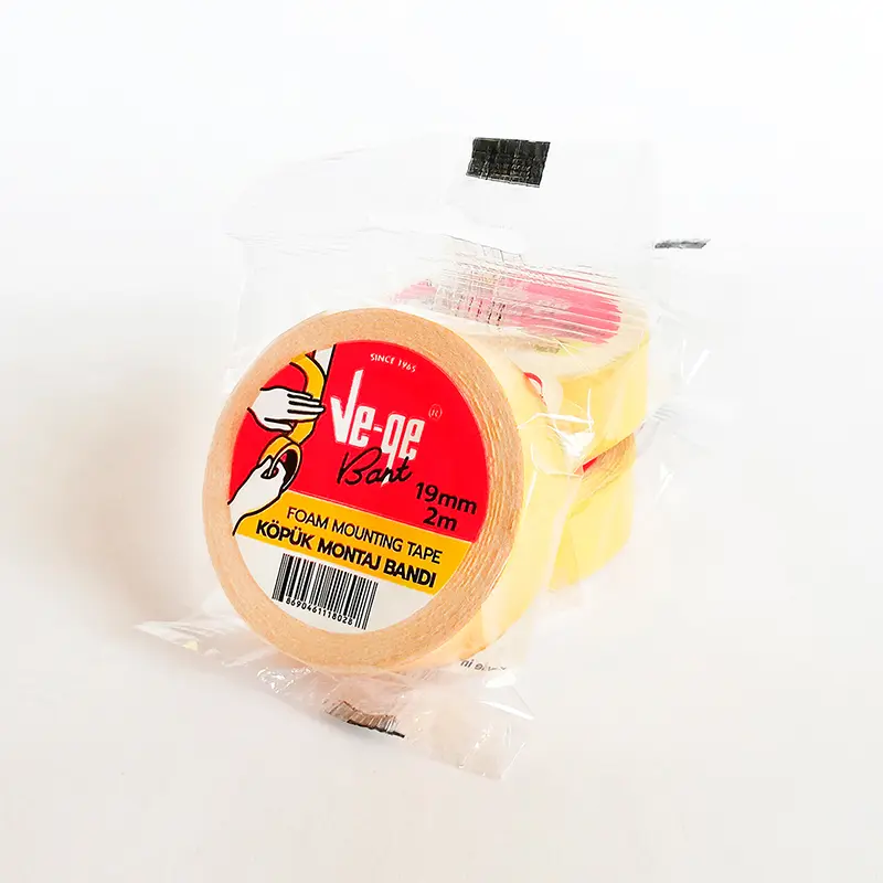 Vege Köpük Montaj Bandı 19mm x 2 Metre x 12 Li Paket