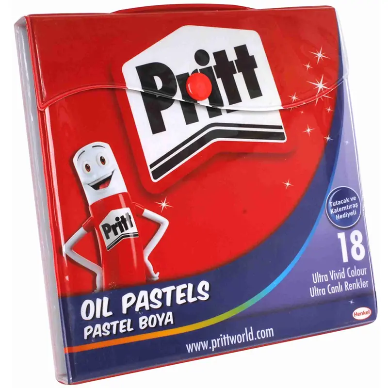 Pritt 1048063 Çantalı Pastel Boya 18 Renk