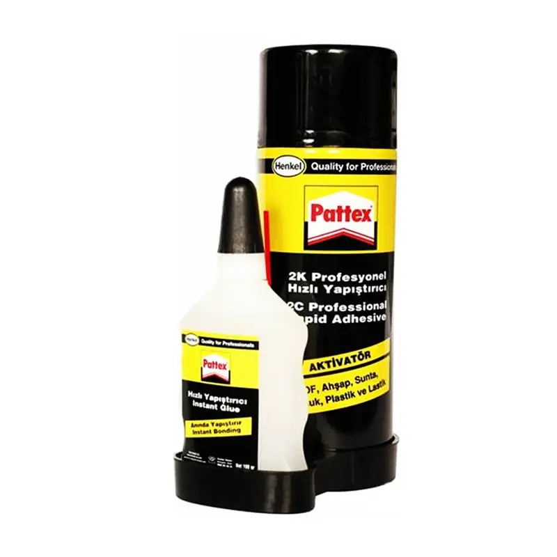 Pattex 908187 Sprey Aktivatör 400 ML + MDF Yapıştırıcı 100 Gr.