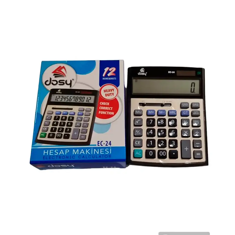 Dosy EC-24 Masaüstü Hesap Makinesi 12 Hane