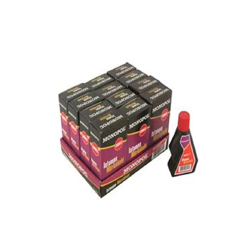 Monopol 1122 Istampa Mürekkebi 30 ML Kırmızı x 12 Li Paket