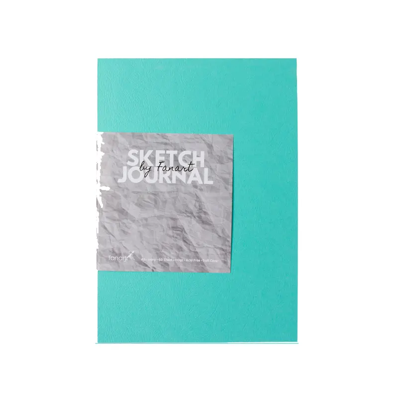Fanart Academy 8662 Sketch Journal 110 Gr. 60 Yaprak A5 Turkuaz