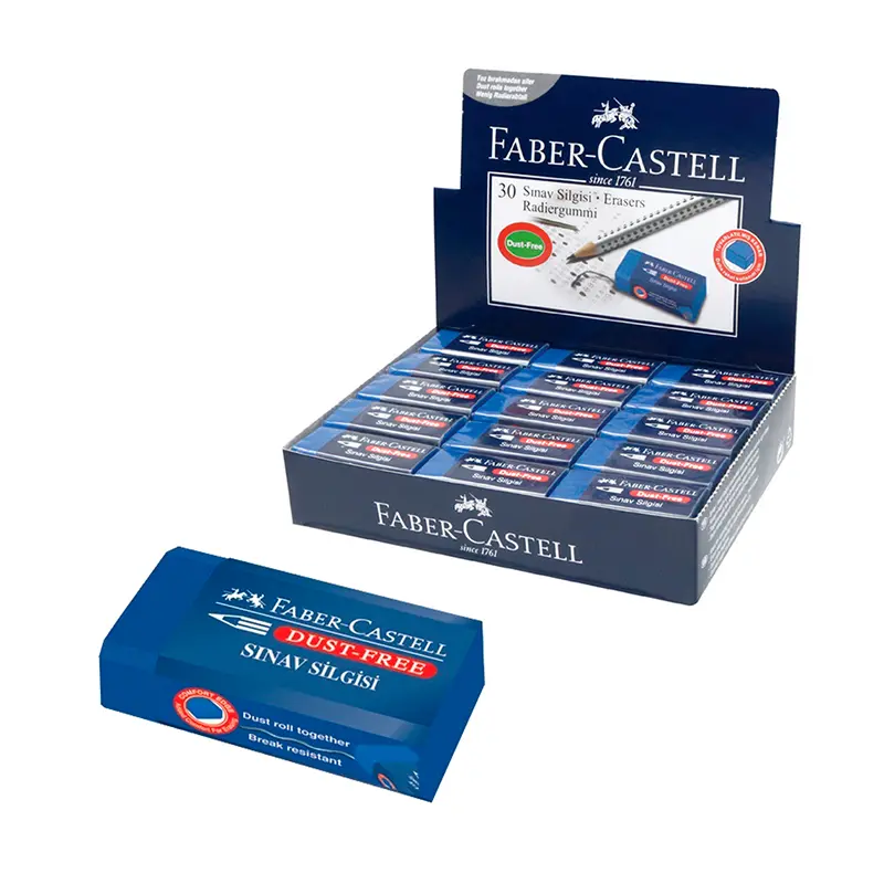 Faber-Castell 1871 Sınav Silgisi Mavi x 30 Lu Kutu