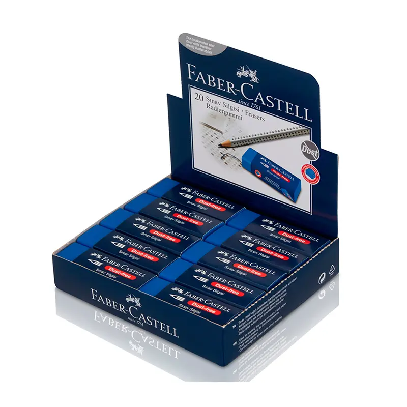 Faber-Castell 1872 Sınav Silgisi Mavi x 20 Li Kutu