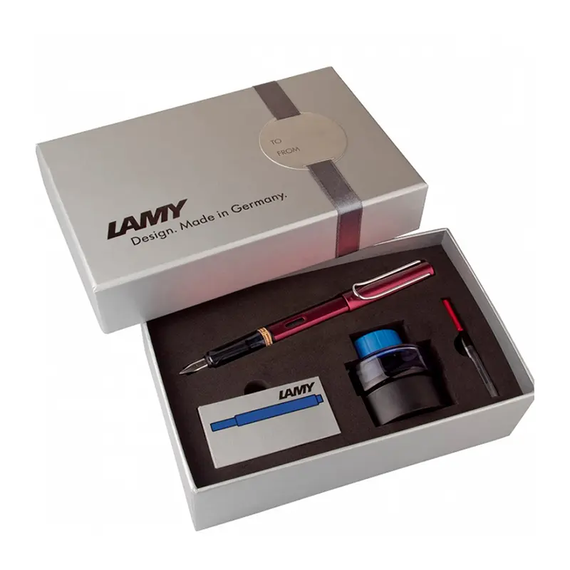 Lamy 29DS-M Al-Star Dolma Kalem Seti (M) Gri Kutu Siyah - Mor