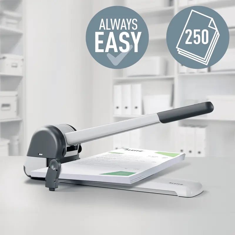 Leitz 5182 Kollu Perfaratör ( Delgeç ) 250 Sayfa Gri