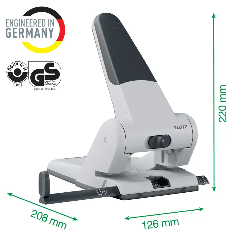 Leitz 5180 Kollu Perfaratör ( Delgeç ) Çelik 65 Sayfa Kırmızı