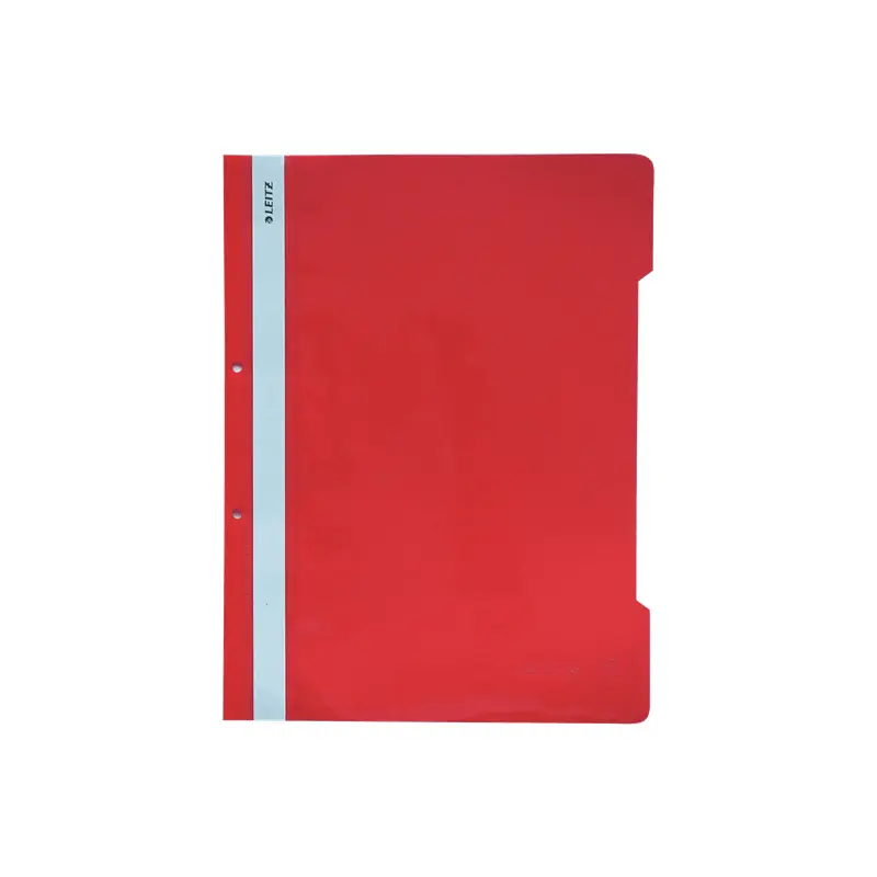 Leitz L-4189 Plastik Telli Dosya Kırmızı 50 Li Paket