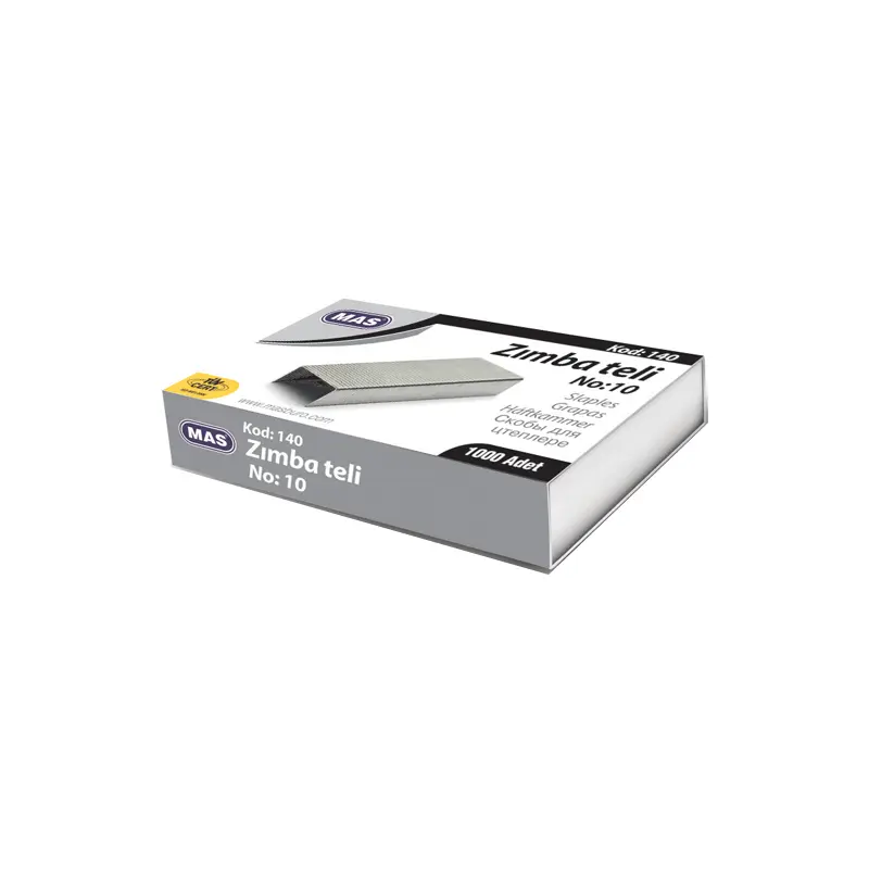Mas 140 Zımba Teli No:10 Beyaz 1000 Li Kutu x 10 Lu Paket