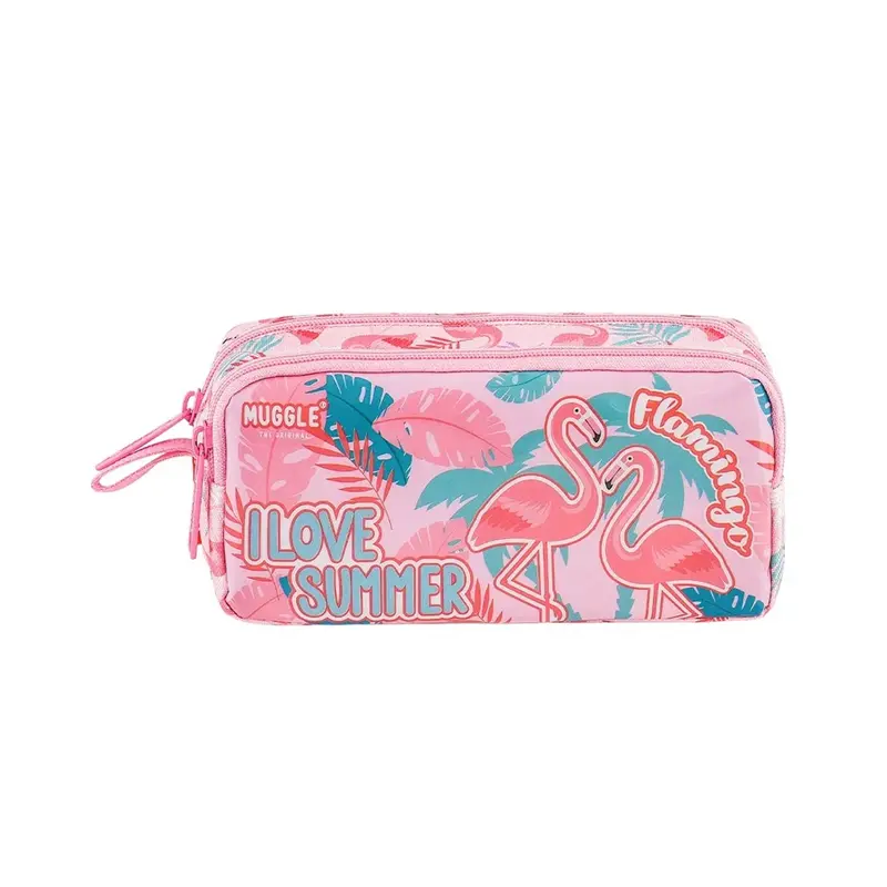Muggle Mu-7273 Flamingo Rose Kalem Çantası