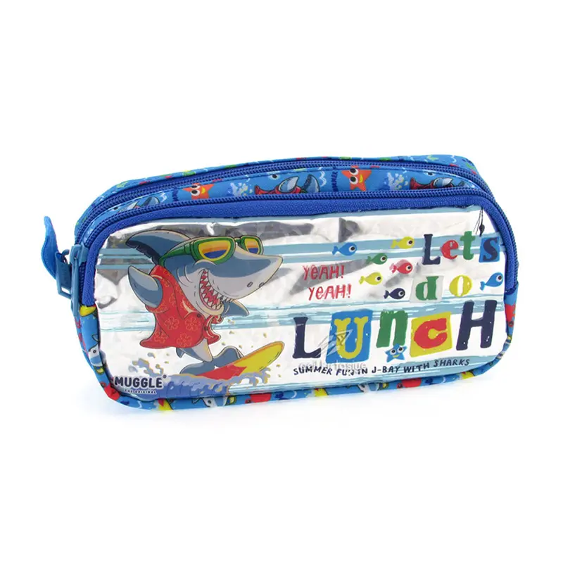 Muggle Mu-0082 Cute Shark Mavi Kalem Çantası